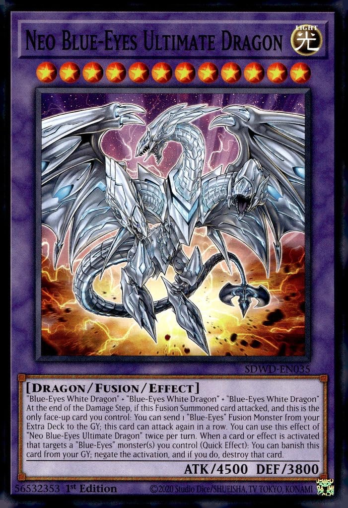 Amazon.com: Neo Blue-Eyes Ultimate Dragon - SDWD-EN035