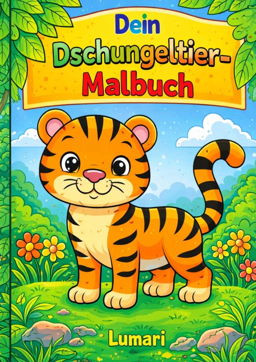 Dein Dschungeltier-Malbuch