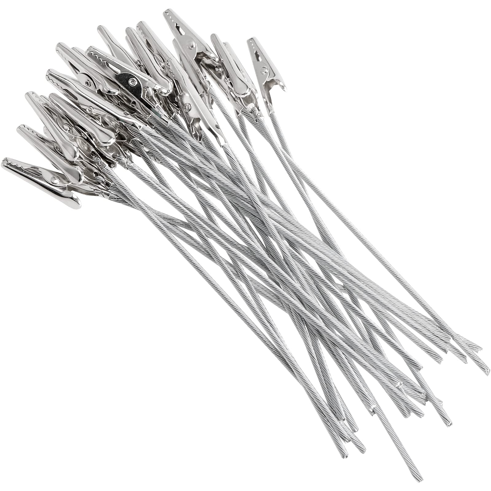 Snapklik.com : 150 Pcs 6 Inch Long Tail Alligator Clamps, Long Tailed ...