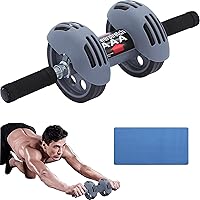 Vista 1 de AB - Rodillo de rueda, ejercicio de rebote automático, ruedas ultra anchas abdominales para gimnasio y hogar, equipo de entrenamiento de fuerza