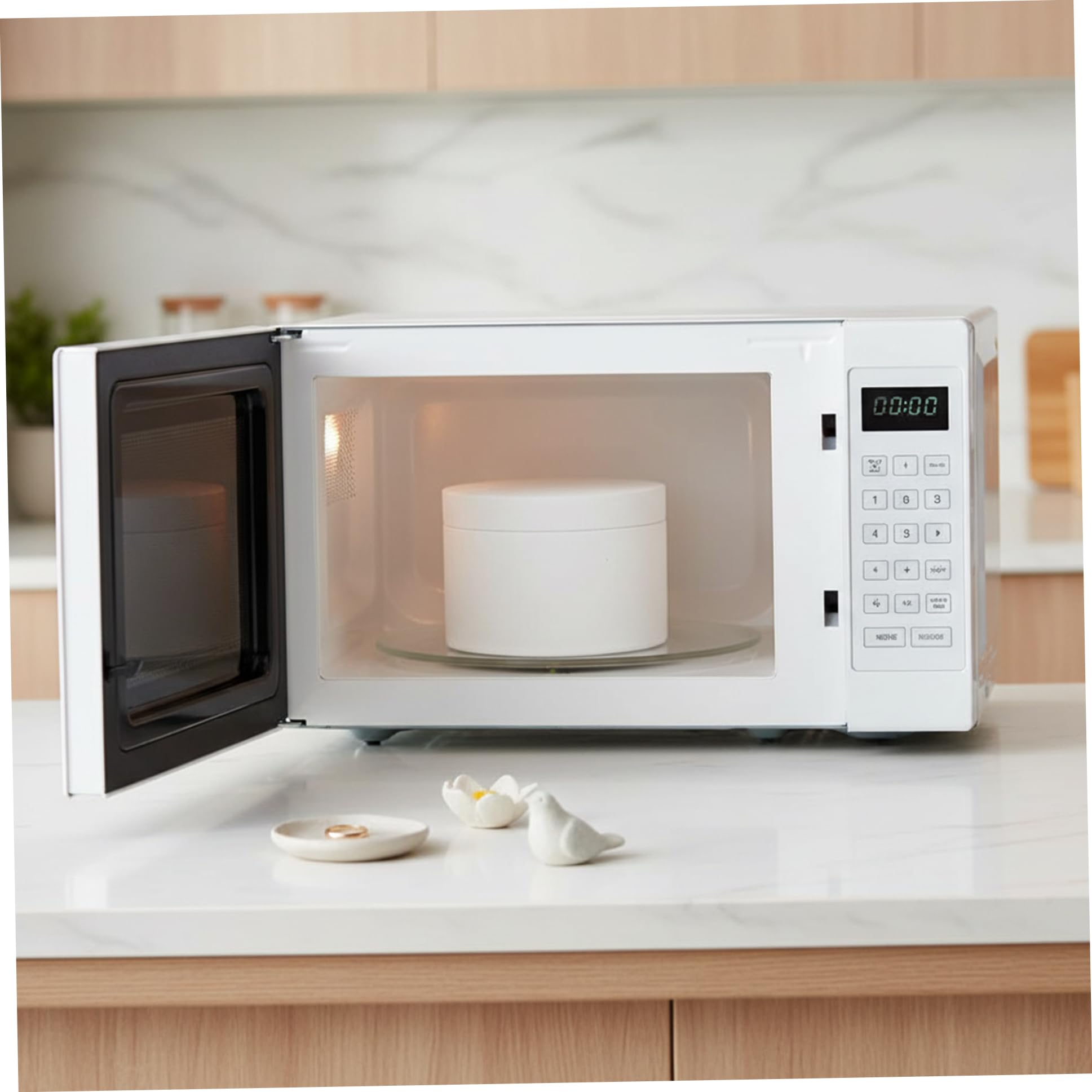 Horno de microondas para fusión de vidrio, 22 piezas/juego de horno de microondas de 7, 7 × 4, 3 pulgadas Mini con 10 hojas y juntas para cerámica, fusión de vidrio, joyería y manualidades