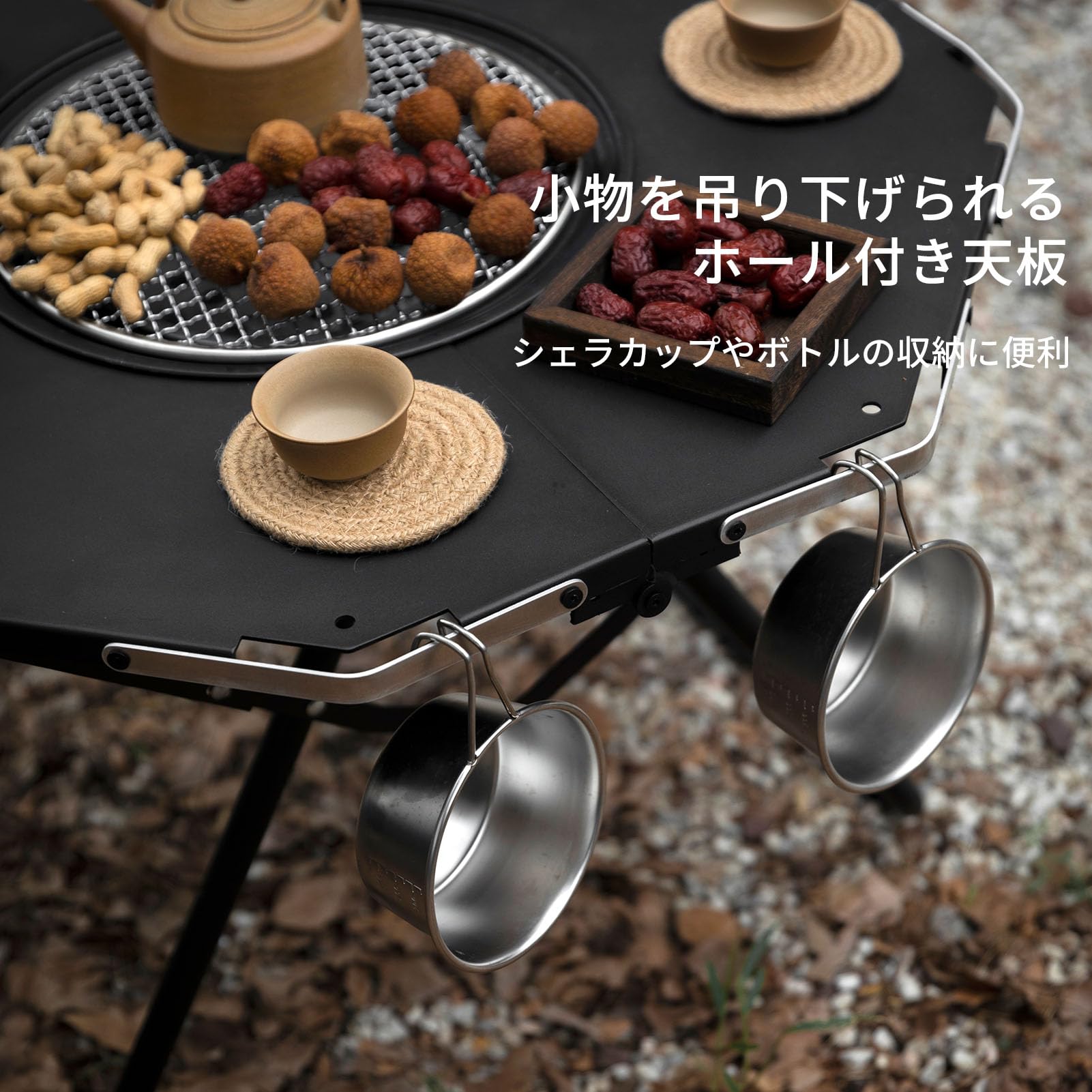 BBQ 囲炉裏テーブル 90×90cm 【組立簡単、軽量収納コンパクト】 BBQ 囲炉裏テーブル 90×90cm 【組立簡単、軽量収納コンパクト