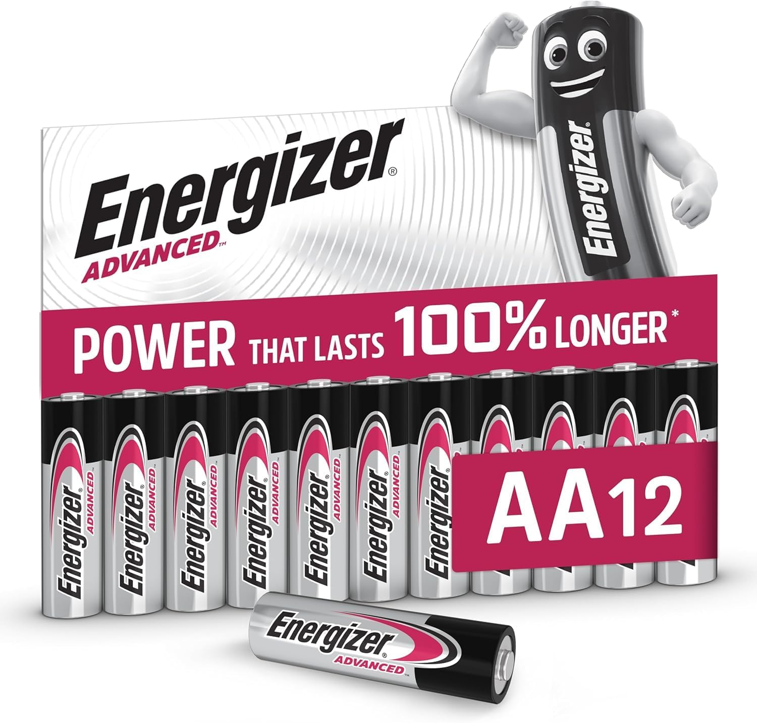 Energizer Advanced - AA Batteries 12 Pack 1.5V (Damaged Packaging)