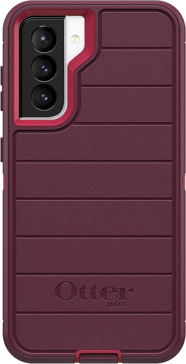 OtterBox Galaxy S21 (Only) - Defender Series Case - Berry Potion (Raspberry Wine/Boysenberry) - Case Only - Screenless Edition - Rugged & Durable - with Port Protection - Microbial Defense Protection