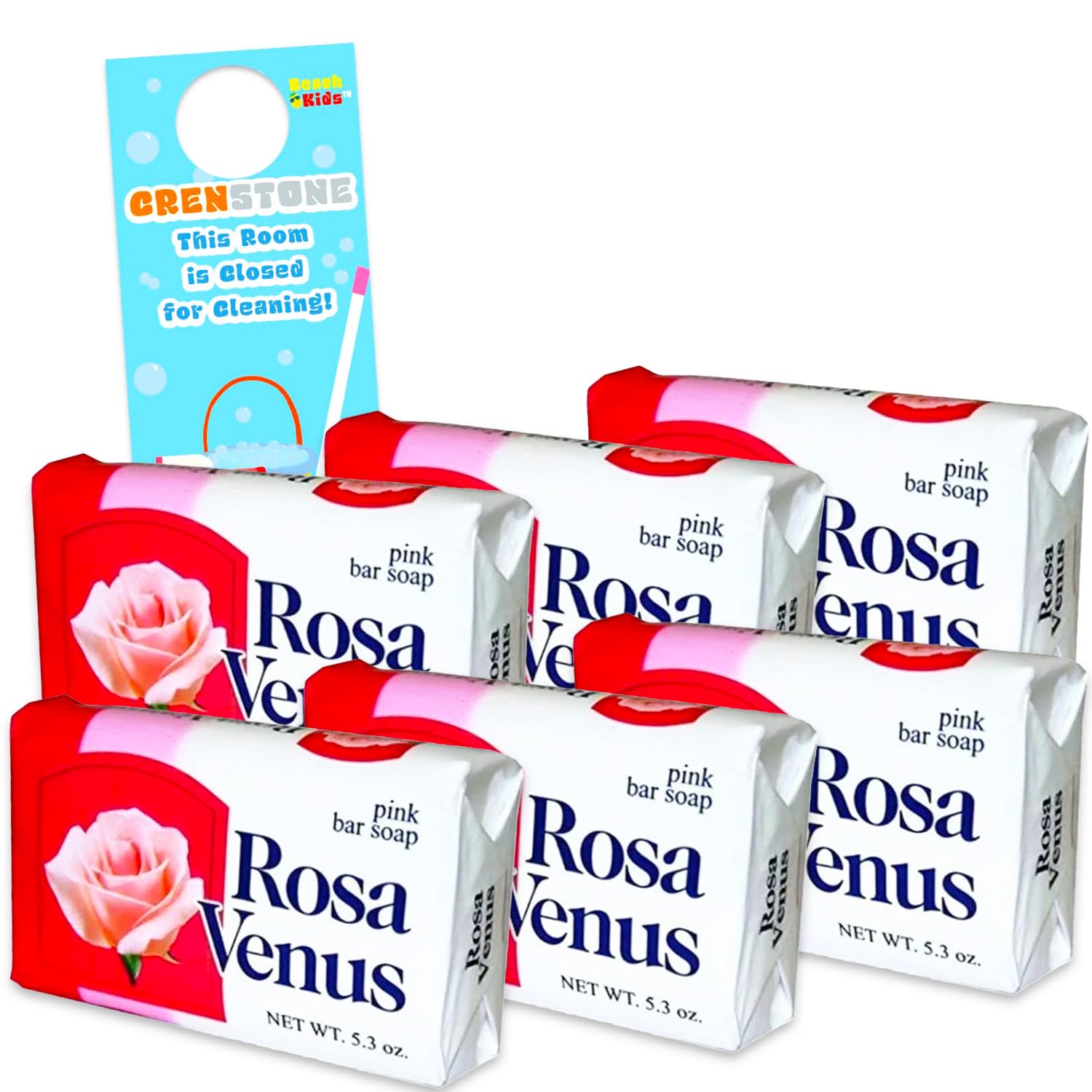 Amazon.com : Rosa Venus Pink Bar Soap Bundle - 6 Pack Rosa Venus