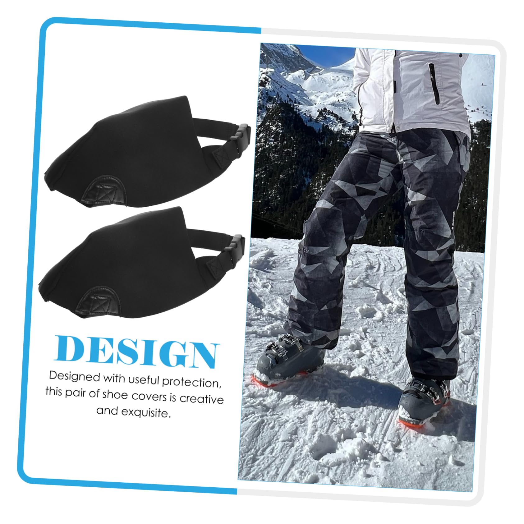 SOIMISS 5pares Cubiertas Impermeables para Zapatos Antinieve y Antideslizantes Polainas Unisex para Senderismo y Actividades Al Aire