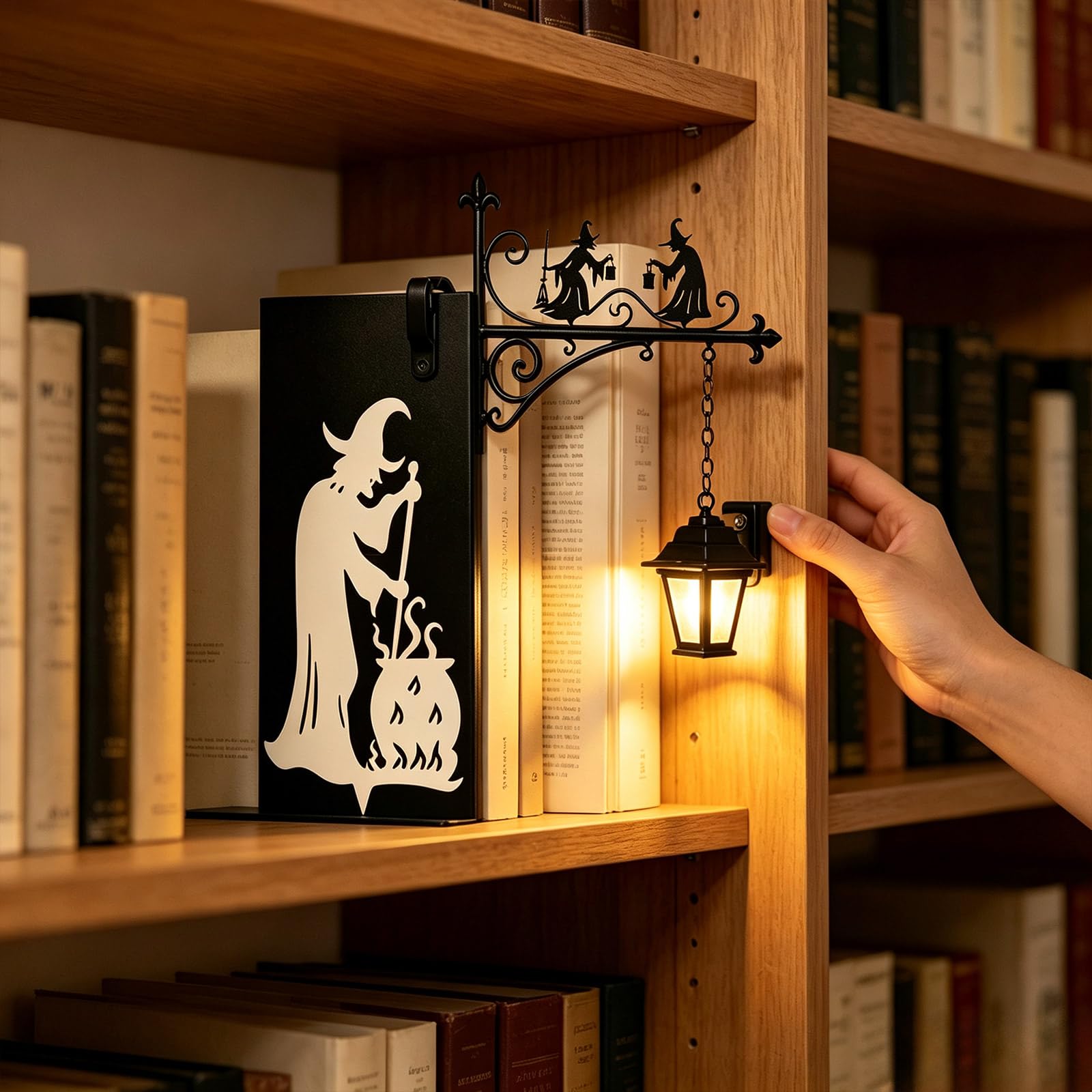 2026 New Library Lantern-Decorative Bookshelf Lighting, Vintage Fantasy Book Nook Lamp, LED Magic Reading Light for Bookworms, Portable Shelf Decor, Enchanting Gift for Literary Lovers