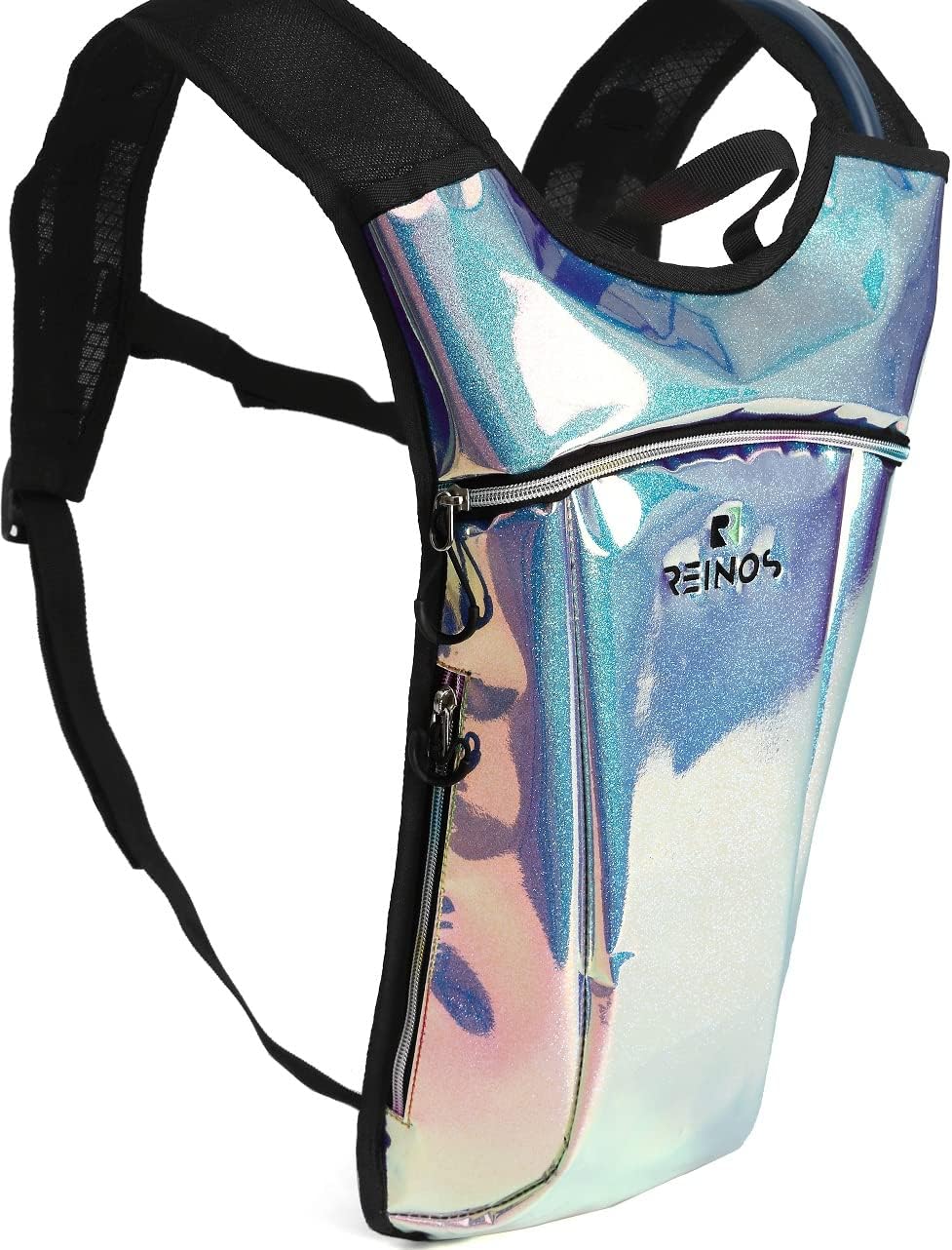 REINOS Hydration Backpack - Light Water Pack - 2L Water Bladder Included for Running, Hiking, Biking, Festivals, Raves