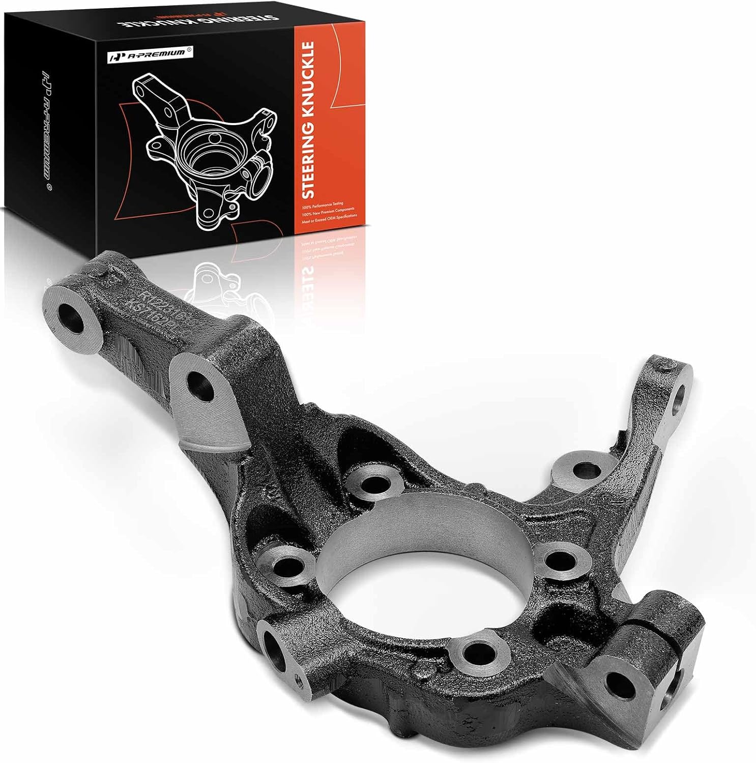 A-Premium Front Right Suspension Steering Knuckle Compatible with Kia Sorento & Hyundai Santa Fe, Santa Fe Sport, 2013 2014 2015, Sport Utility Only, Passenger Side