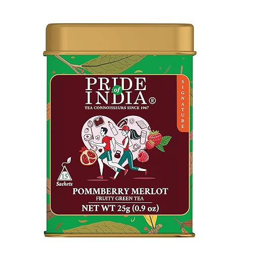 Vista 110 de Pride Of India - Té Natural Energize Ayurveda (Tulsi Negro), 25 Bolsas de Té