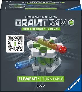 Ravensburger GraviTrax PRO Element Turntable - Zubehör für das GraviTrax Kugelbahnsystem. Kombinierbar mit allen GraviTrax Produktlinien, Starter-Sets, Extensions & Elements, Konstruktion ab 8 Jahren