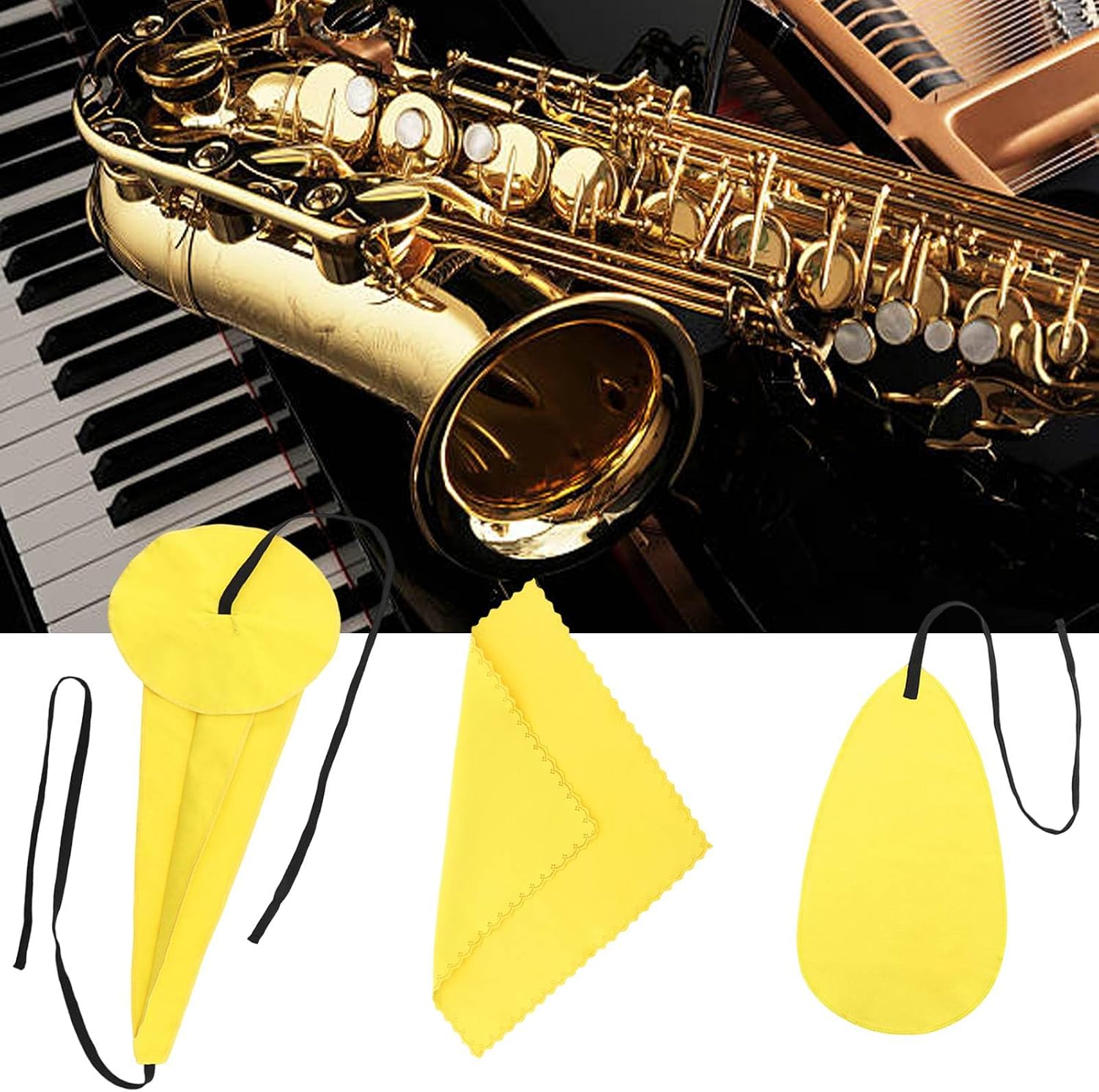 Alto Tenor Soprano Saxophone Cleaning Swab Kit,
