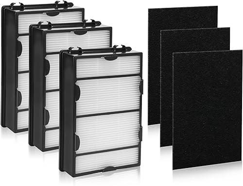 DerBlue 3 piezas de repuesto de filtros 600 y 3 filtros previos compatibles con Holmes 600 8650 HAP615 HAP625 HAP650, filtro de aire de repuesto