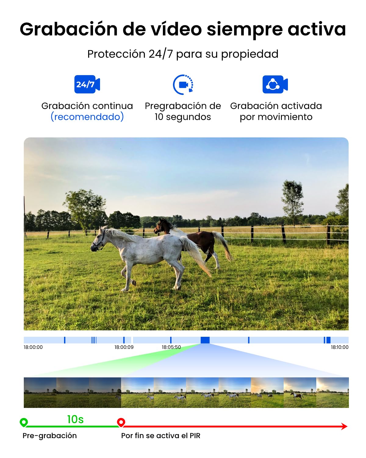 Reolink Cámara de Seguridad Inteligente con Batería Celular/Solar Exterior