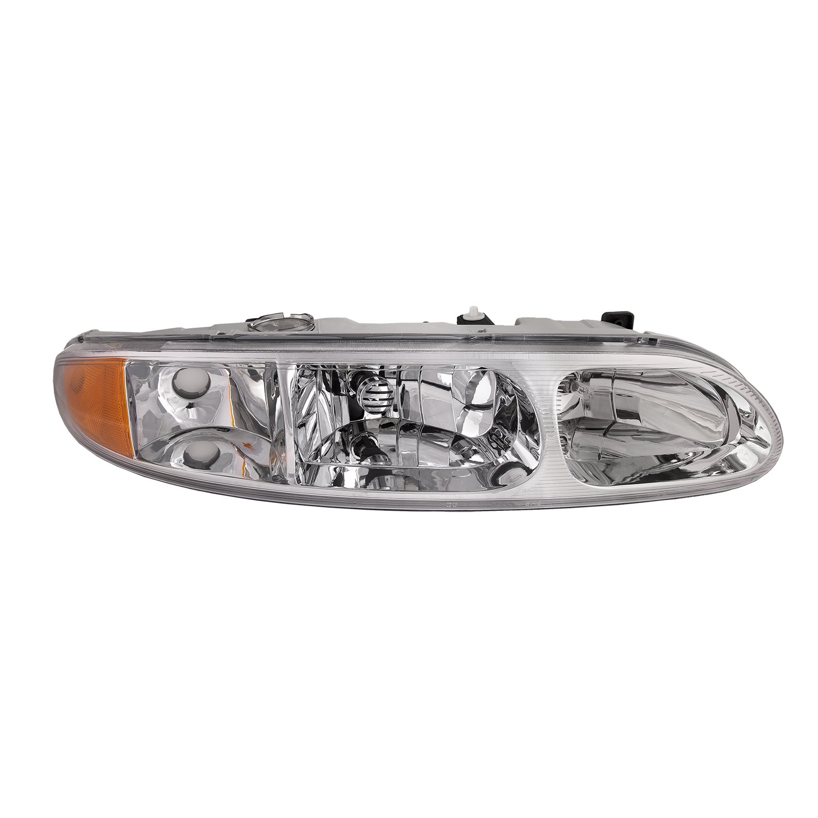 HEADLIGHTSDEPOT Chrome Housing Halogen Headlight Compatible With Oldsmobile Alero 1999-2004 Includes Right Passenger Side Headlamp
