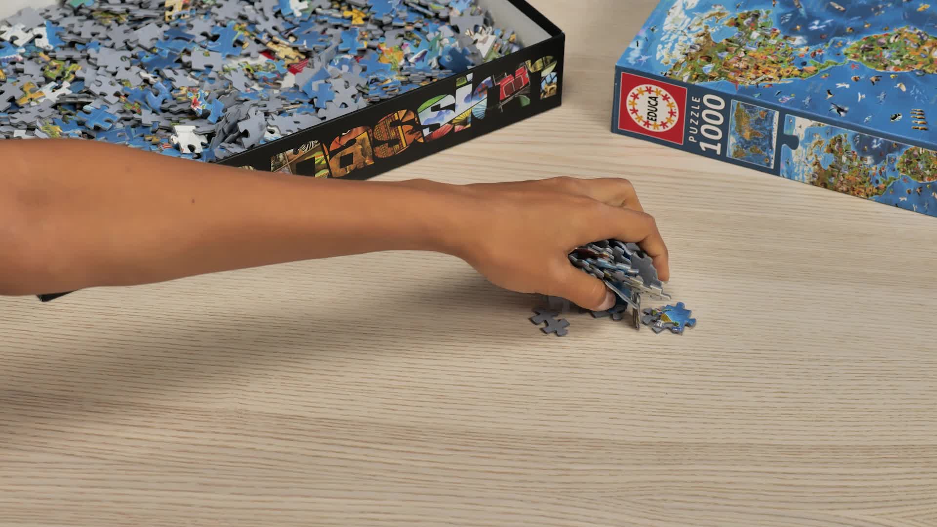 Educa - Puzzle De 1000 Pièces Pour Adultes | Collage Art Nouveau. Comprend Fix Puzzle Tail Pour L'accrocher Une Fois L'assemblage Terminé. À Partir De 14 Ans (19258