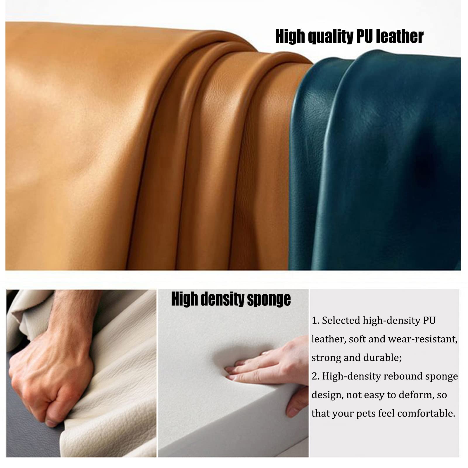 Amazon.co.jp: 犬用ベッド・クッション 高級PUレザーペットソファ