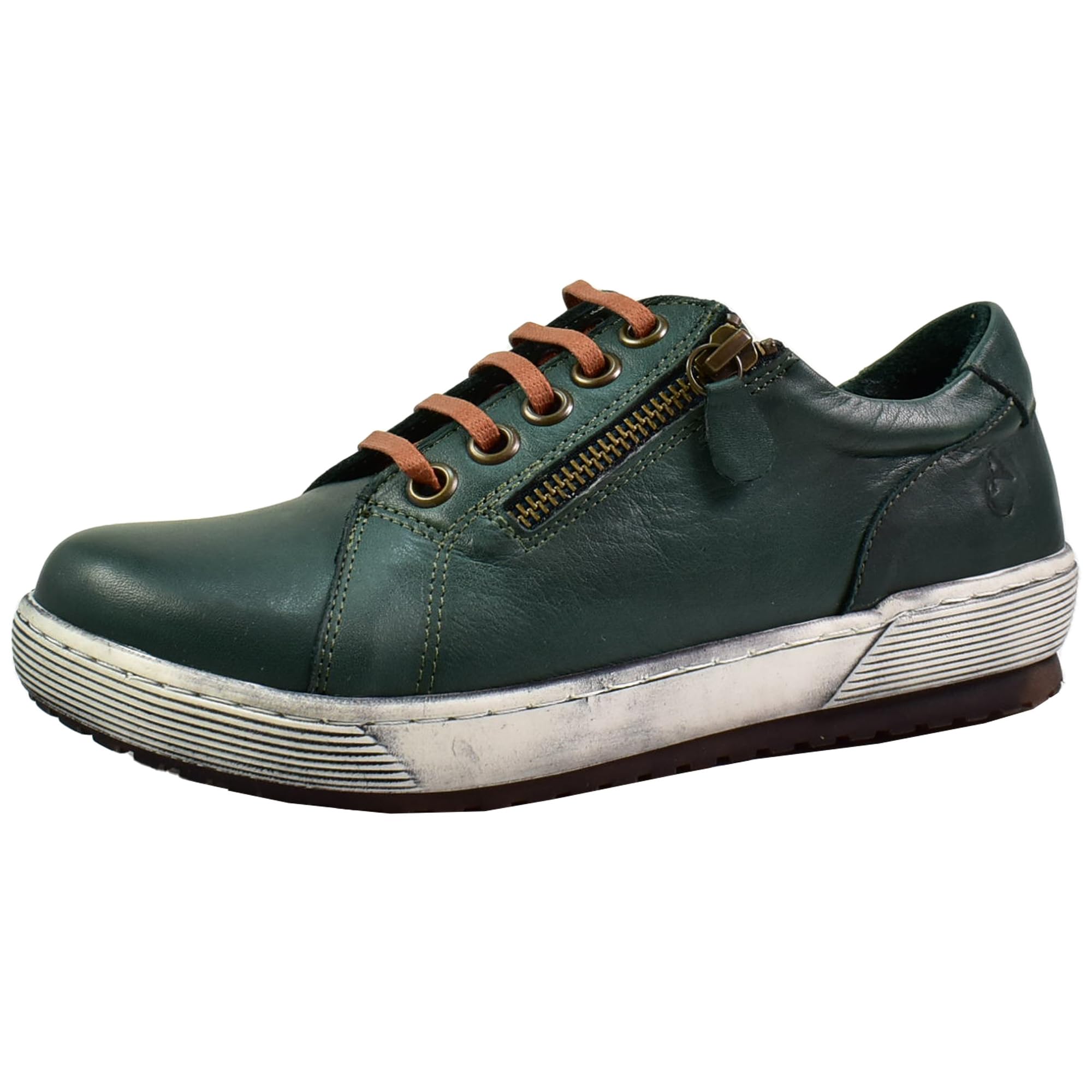 Andrea Conti Women's Trainers Sneaker, Dark Green, 4 UK