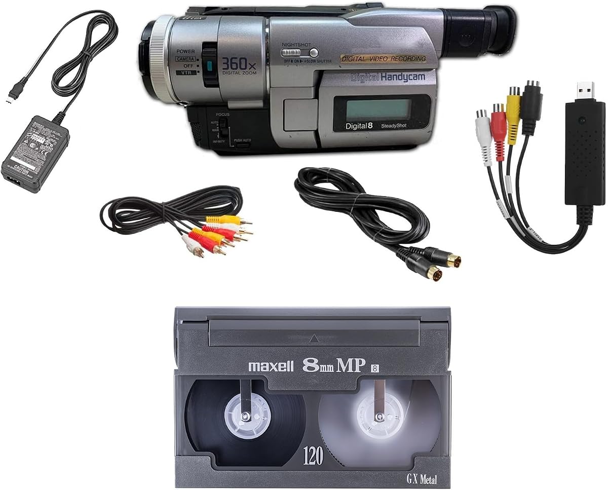 8mm Camcorder and 8mm Tape Player Playback and transfer old 8mm tapes