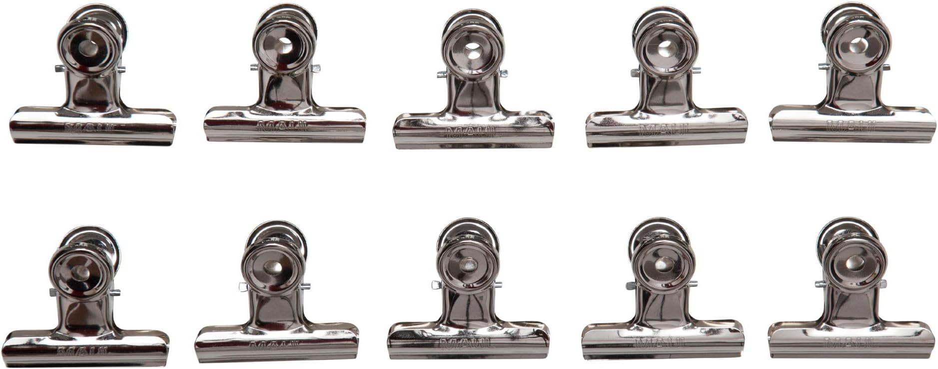 MAUL Papierklemmer 10er Set - Stabile Metall-Clips Für Büro, Küche & Haushalt