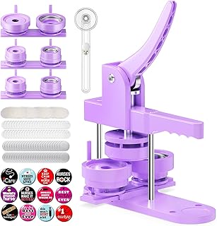 Sponsored Ad - Button Maker Machine Multiple Sizes, 1+1.25+2.25 inch DIY Pin Button Press Machine Badge Punch for Kids, 30...