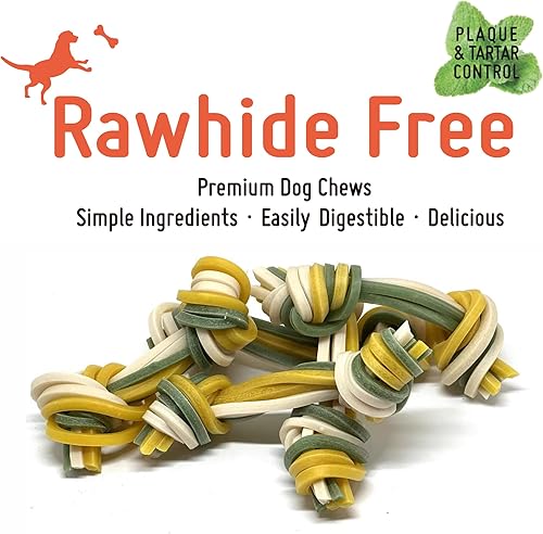 Miniatura 3 de LuvChew El hilo dental triple libre de cuero crudo trata medio 5pcsbag