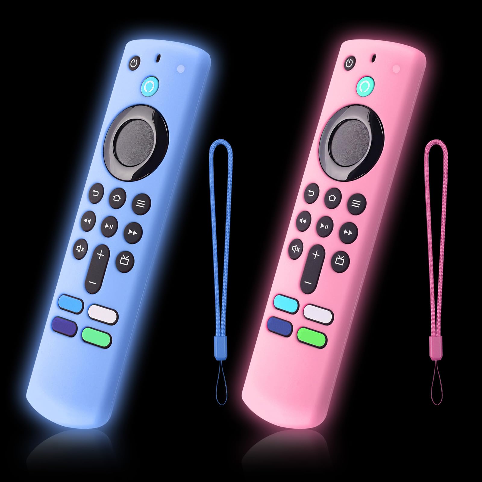 2-Pack Remote Cover for Streaming Stick 4K Plus, Select, 3rd, Blue &amp; Pink