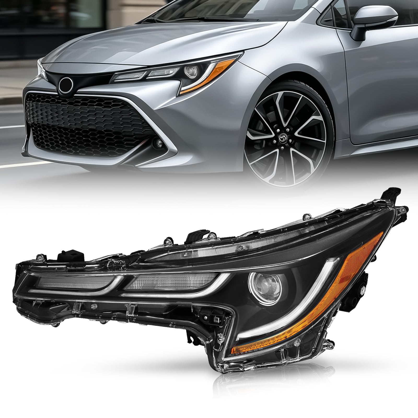 Photo 1 of JFN LED Headlight Compatible with 2020-2022 Corolla SE/XLE/XSE 8115002S50 TO2502287 (Driver Side (Left))