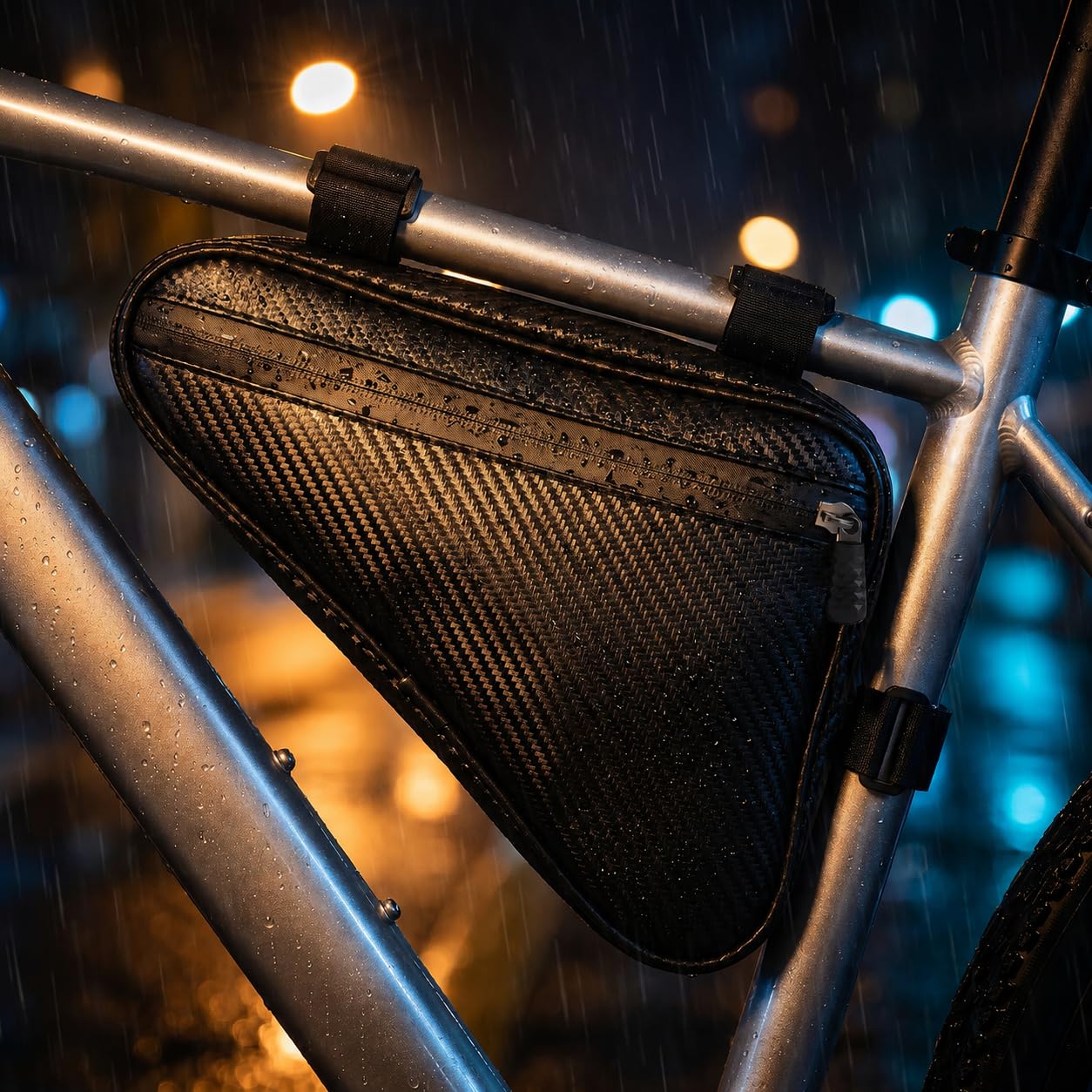 Torba Na Ramę Roweru Trójkątna Wodoodporna 1,5L Do MTB, Roweru Szosowego, Gravelbike Z Uchwytem Na Telefon Komórkowy, Narzędzi I Kluczy