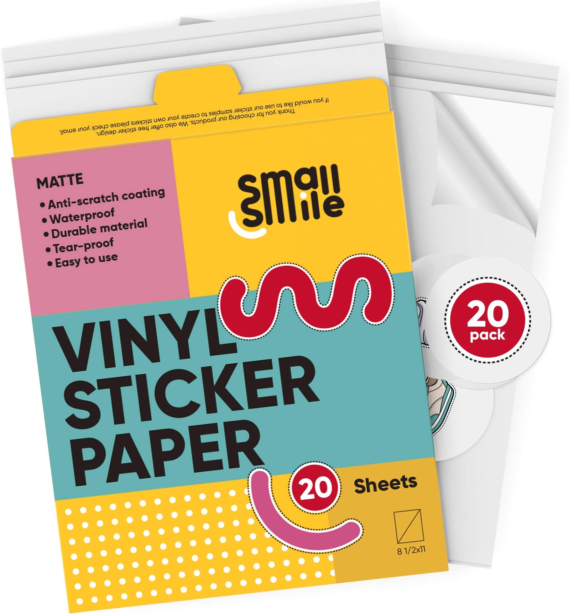 print photos on sticker paper