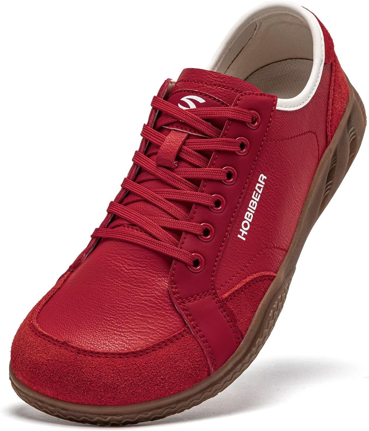 HOBIBEAR Barefoot Shoes Lightweight Wide Toe Box Ultra Thin Soft Leather Flat Shoes for Women