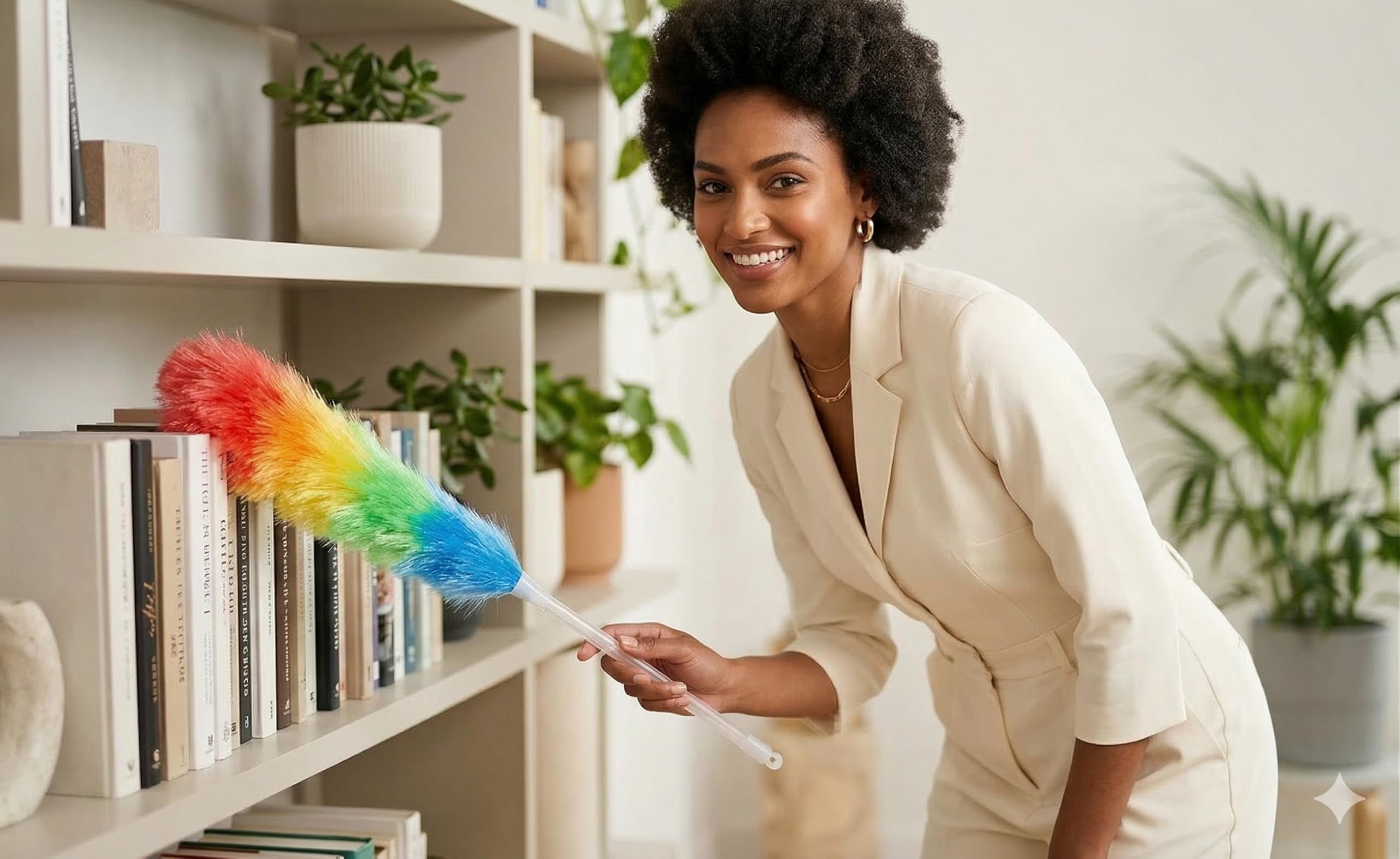 Colorful Feather Duster - Microfiber Cleaning -8