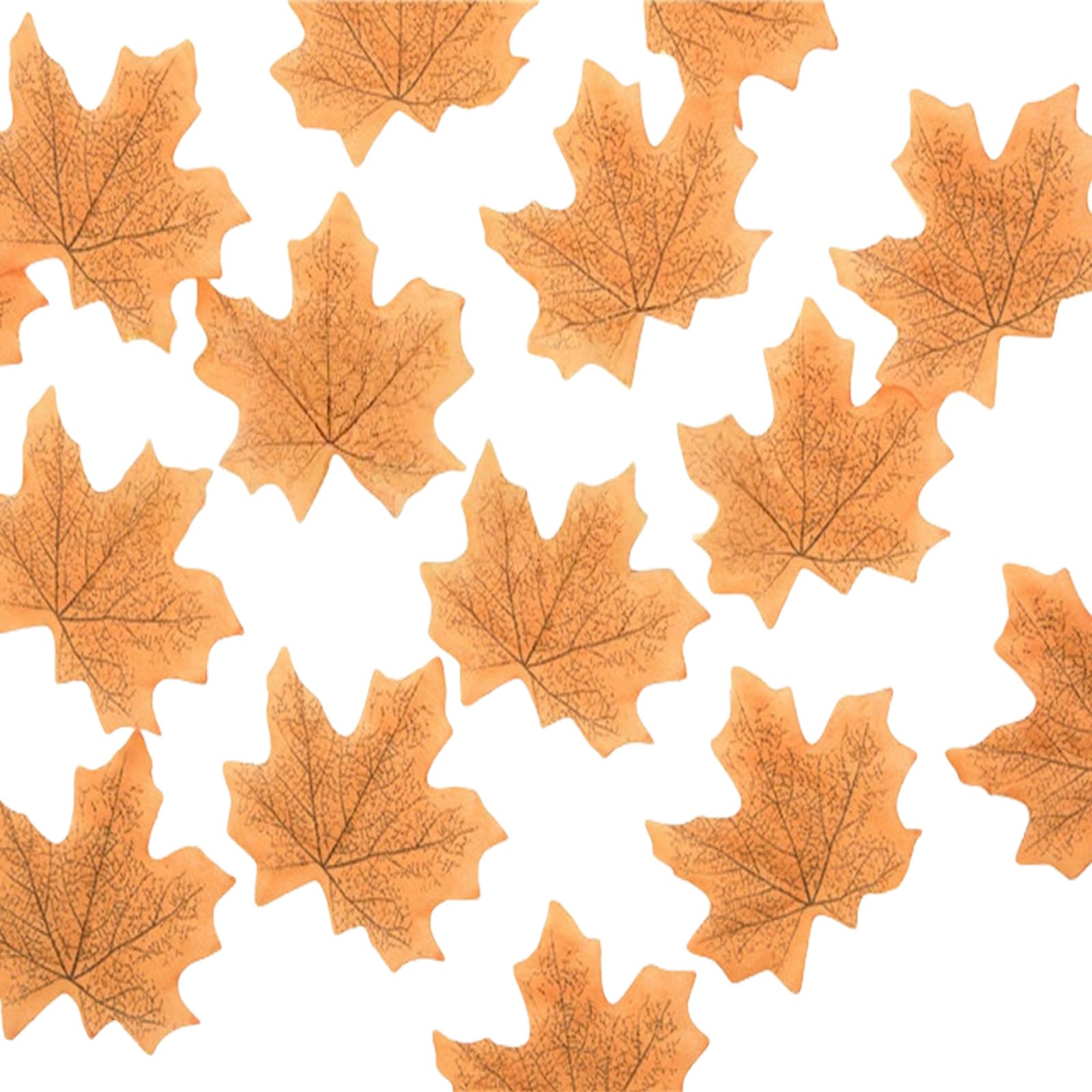 NEWFT 50Ps 8CM Realistic Maples In Assorted Color For Autumn Crafts And Party Decoration