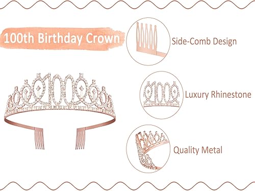 Miniatura 357 de Decoraciones de cumpleaños de 3 años para niñas; banda, corona/tiara, velas y adorno para pastel de cumpleaños de 3 años; regalos y decoraciones