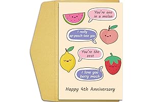 4th Anniversary Card: For Special Couples, Unique 4th Wedding Anniversary Card, Humourous...