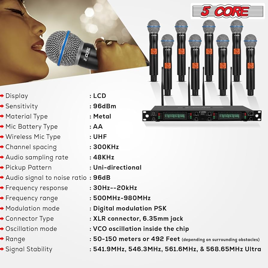 プロ仕様UHFワイヤレスマイクシステム Wireless Microphone プロ仕様UHFワイヤレスマイクシステム Wireless Microphone