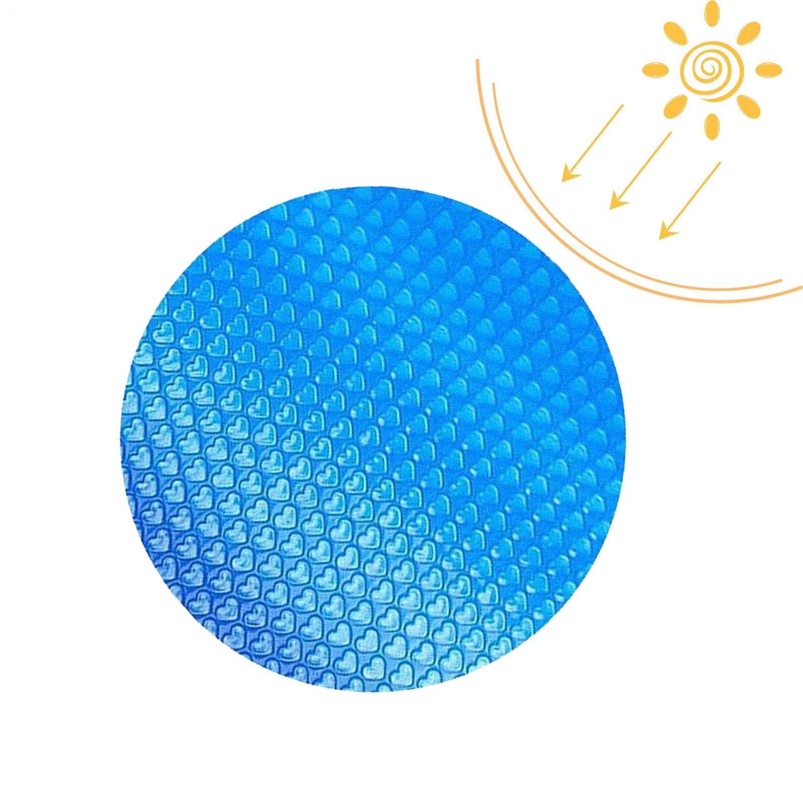 Cubierta De Piscina Solar - Manta De Retención De Calor Con Cubierta Solar | De Burbujas | Cubierta De Spa Flotante De Corte Libre, Manta De Retención De Calor Para Piscinas Enterradas Y Sobre El Suelo