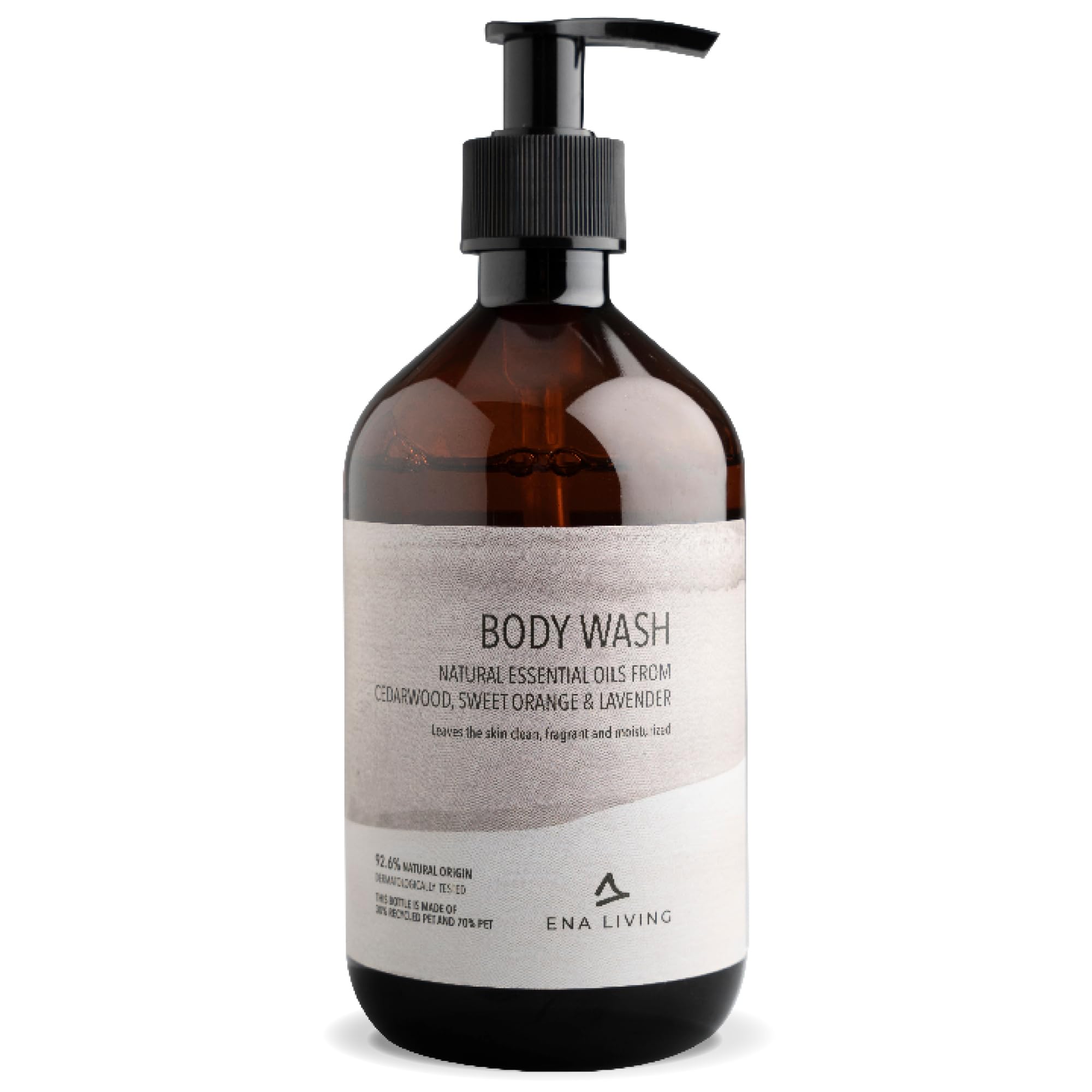 Cedar Scented Body Wash | 500ml | Body Wash for All Skin Types | Fragranced Body Wash with Sweet Orange, Lavender and Cedar Oils | Dermatologically Tested | Sensitive Shower Gel