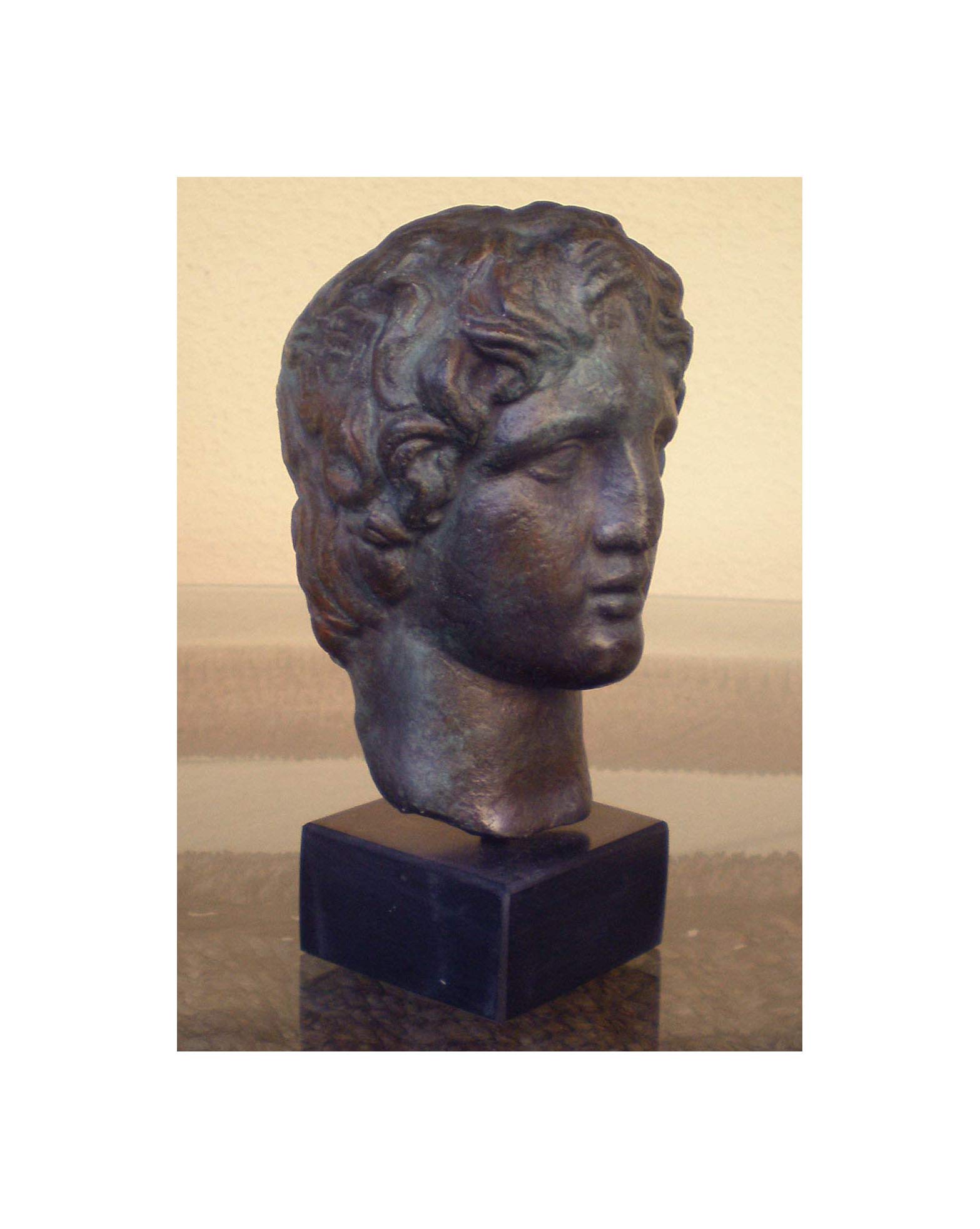 Alexander der Große Mazedonischen bust- Bronze Effekt – King of Vergina
