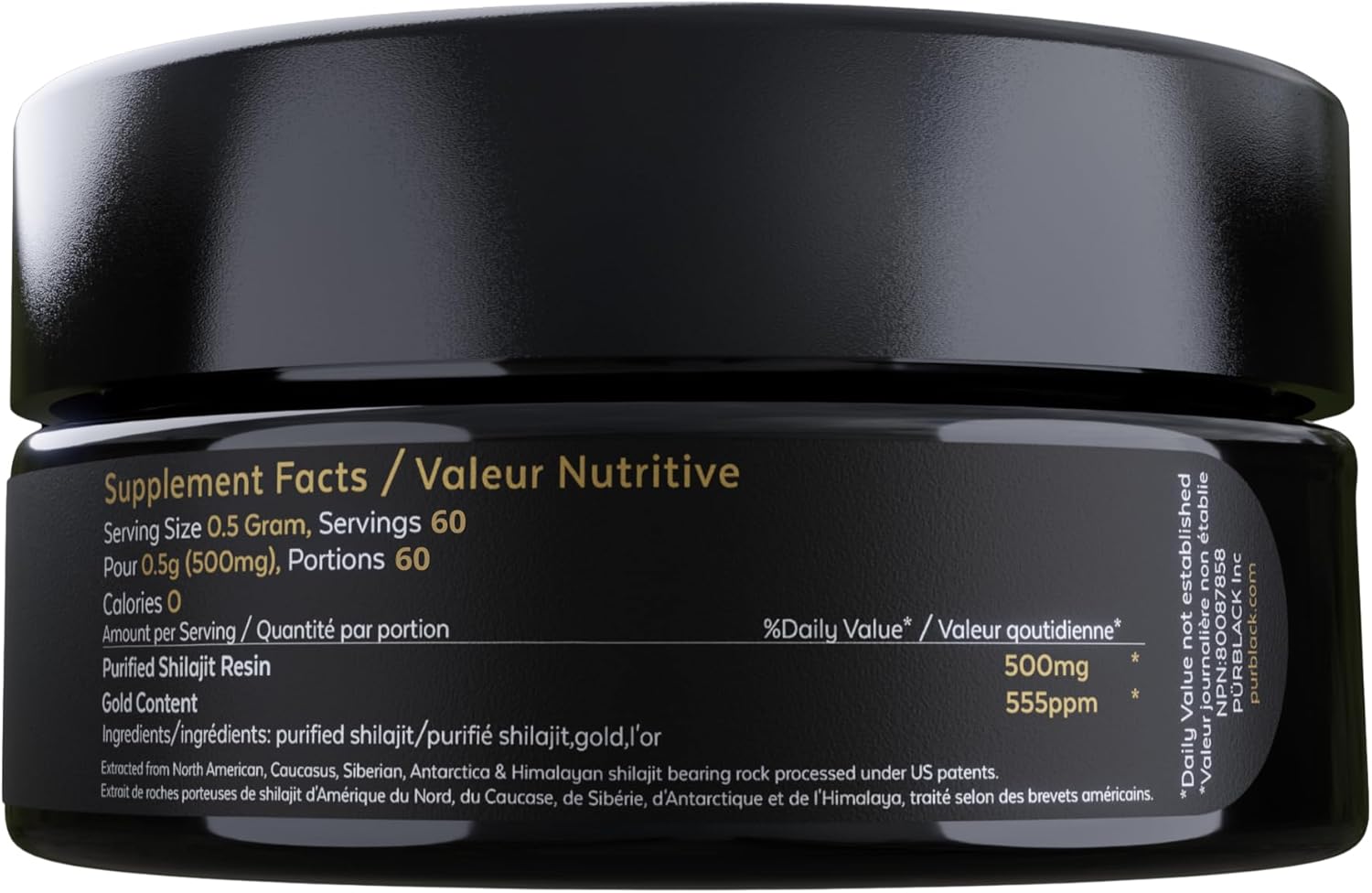 Purblack Pure Himalayan Shilajit Resin - Himalayan and Other Mountain Ranges Gold Infused Shilajit for Men & Women with Over 85+ Trace Minerals for Energy & Immunity | 60 Servings | USA Made - Image 11