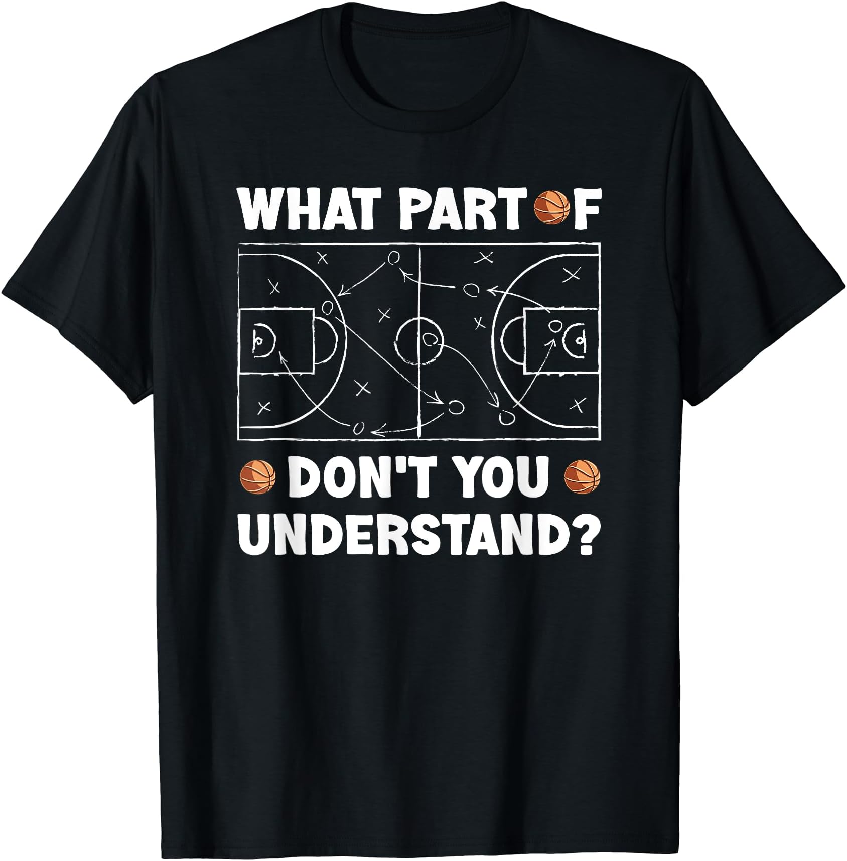 What Part Of Don't You Understand Funny Basketball Coach Say T-Shirt