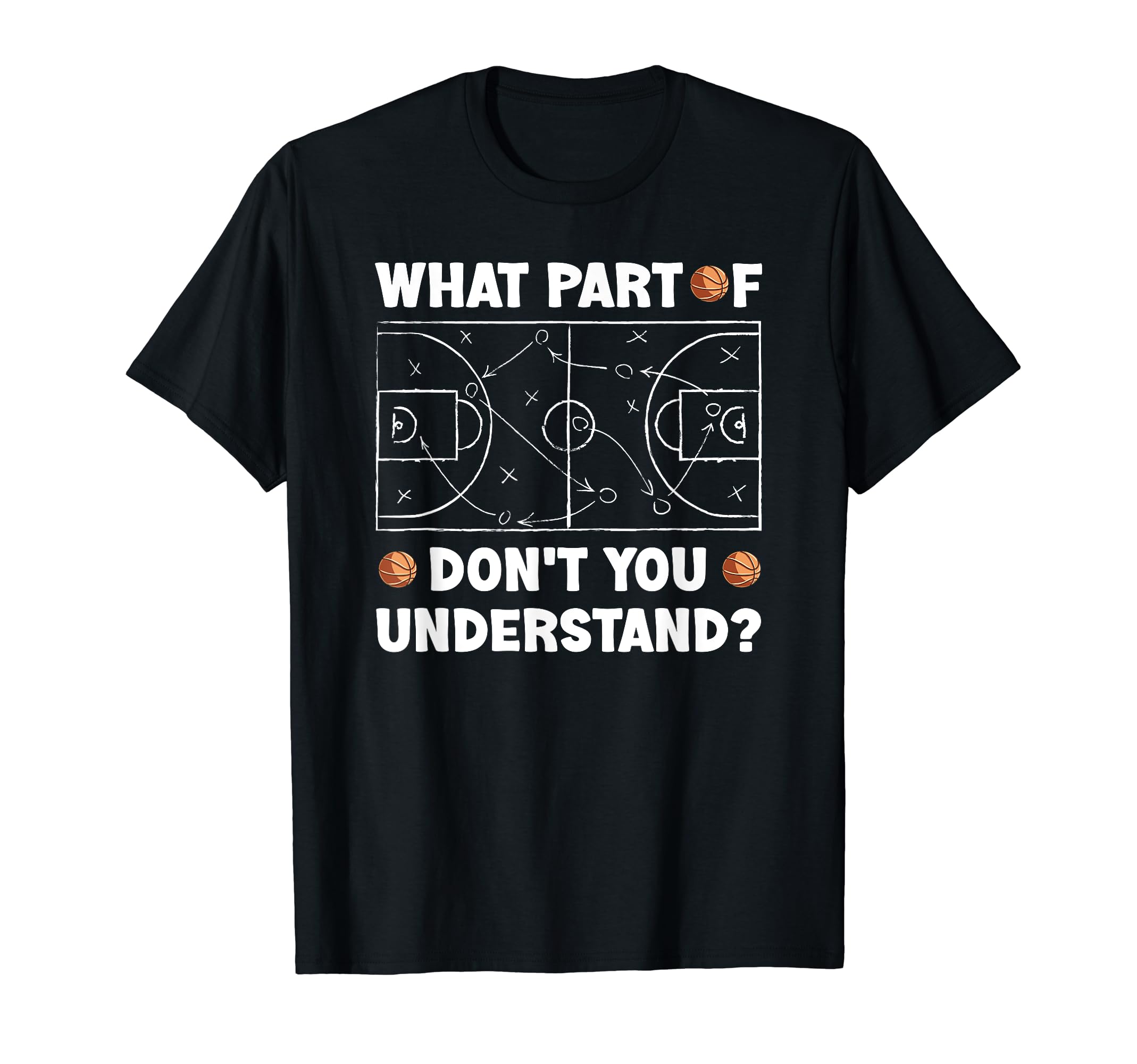 What Part Of Don't You Understand Funny Basketball Coach Say T-Shirt