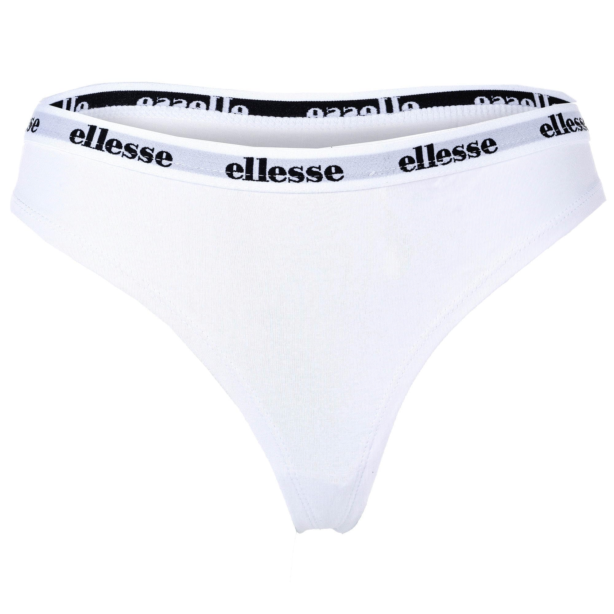 Ellesse Tangas para mujer, pack de 6 – Hillar, ropa interior, algodón elástico, cintura con el logotipo