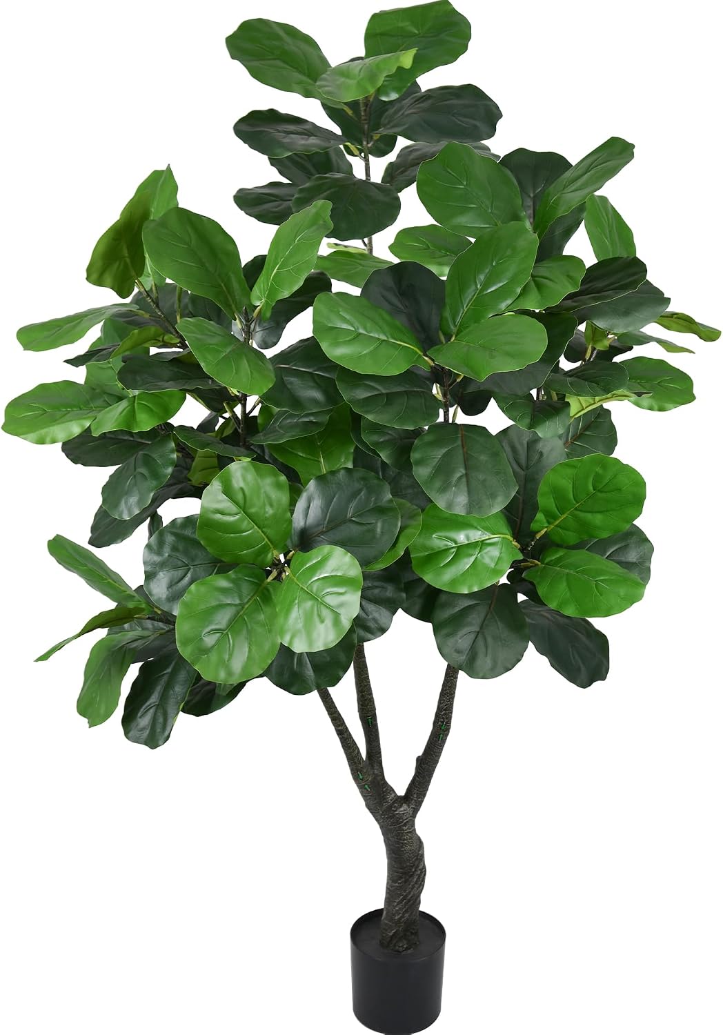 Artificial Fiddle Leaf Fig Tree 7FT Tall Large Faux Trees with Realistic Leaves, Fake Tropical Floor Potted Artificial Plants for Home Office Living Room Indoor Outdoor Decor (84in,1Pack)