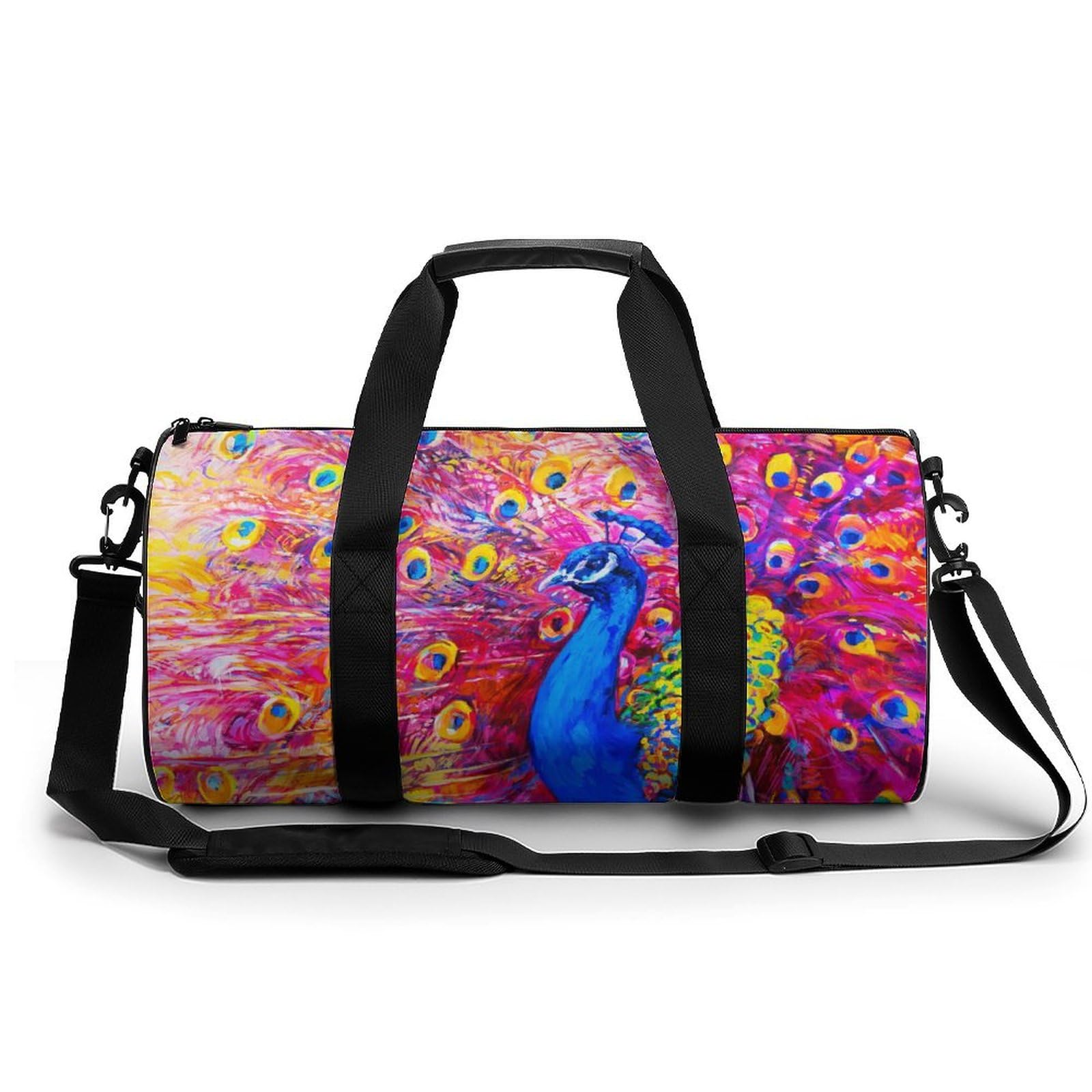 Duffel bag couleur paon au format polochon ultra résistant - 8