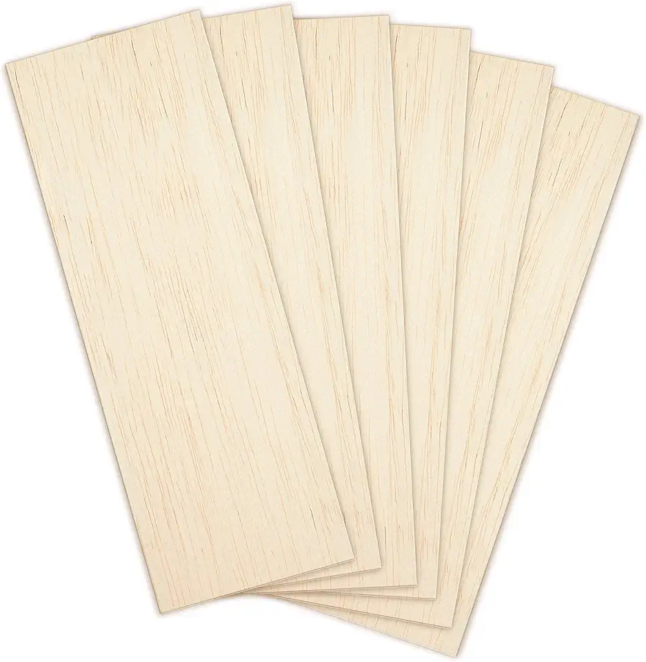 Craftiff 1/16" Balsa Sheets — Pack of 6