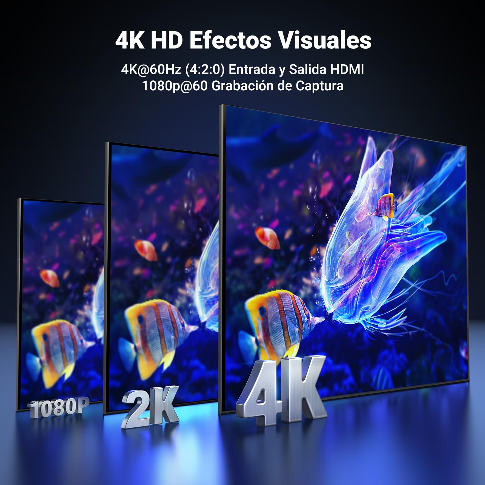 UGREEN Capturadora Vídeo HDMI USB C 1080P 60FPS Streaming 4K Grabación en Bucle Compatible con Switch PS5 PS4 Xbox TV Stick DSLR MacBook iPad Pro PC Teléfono