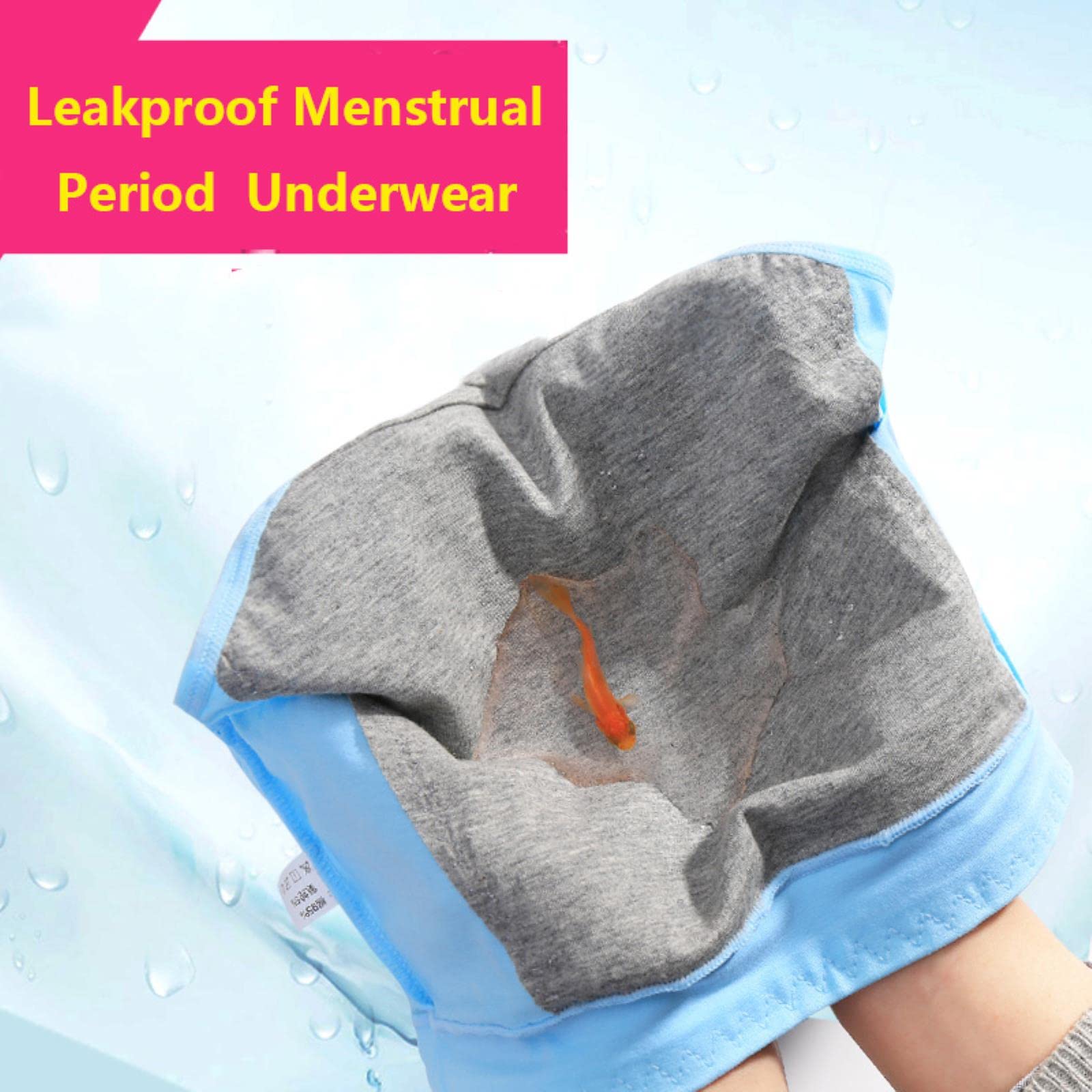 Culotte Femmes Période Culotte sans Soudure Allonger La Culotte Paquet De Slips D'Étanche Physiologique De 4