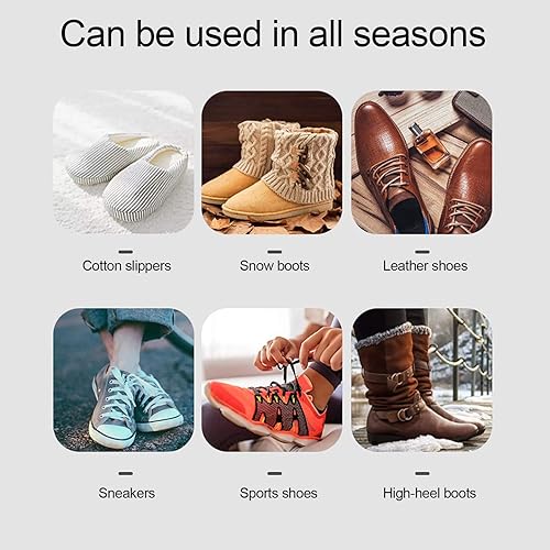Miniatura 3 de Secador de zapatos, secadora de botas portátil de secado rápido de 360, secadora de pies sin ruido para estaciones lluviosas, viajes de invierno,