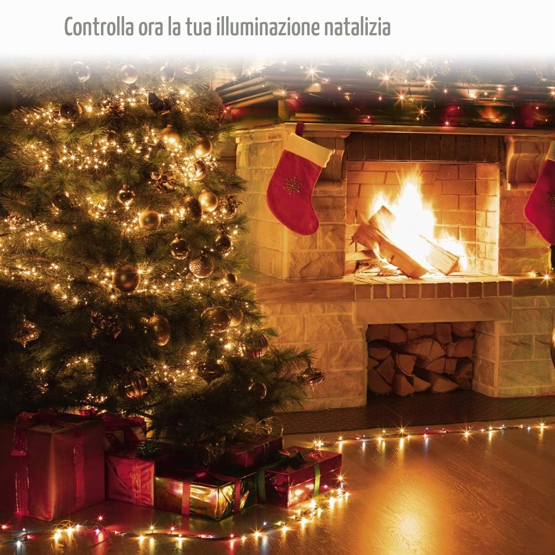 Hama Presa Wi-Fi per esterni (presa da giardino senza hub, presa Wi-Fi esterna per controllo app e vocale, illuminazione natalizia esterna, attrezzi da giardino, decorazione natalizia, resistente alle